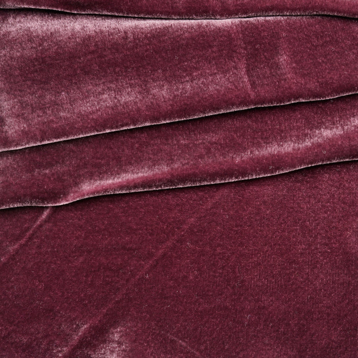 Beautiful Silk Velvet Fabric Plum