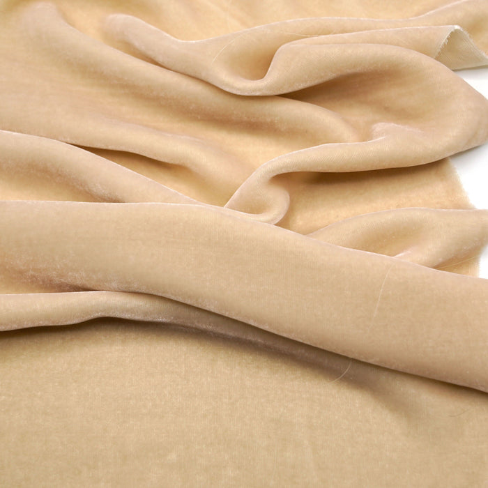Beautiful Silk Velvet Fabric Blush