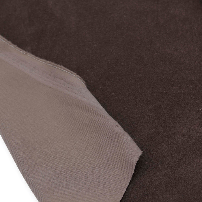 Italian Brown Cotton Velveteen