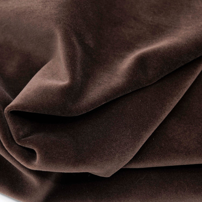 Italian Brown Cotton Velveteen