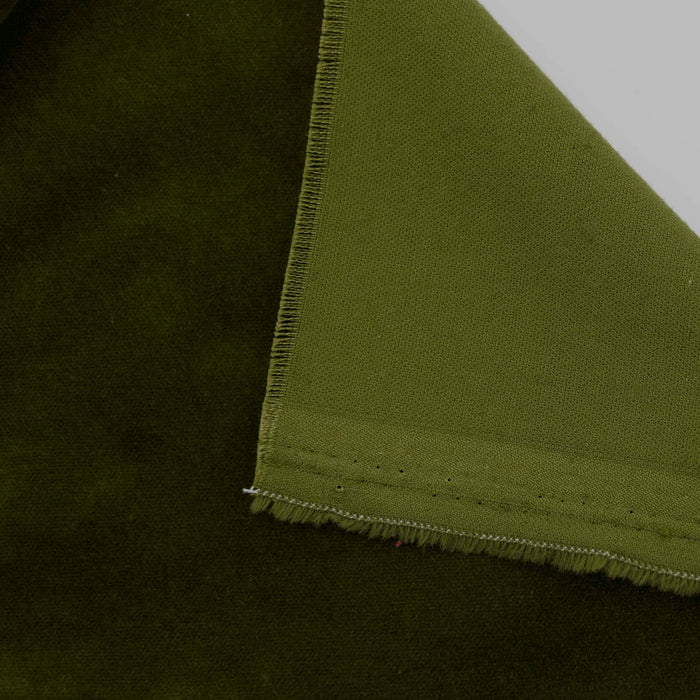 Moss Cotton Velveteen