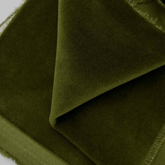 Moss Cotton Velveteen