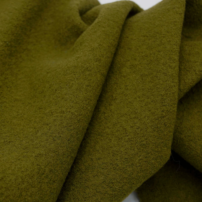 Merino Wool Coating Moss