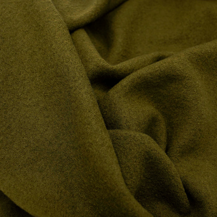 Merino Wool Coating Moss