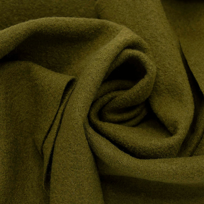 Merino Wool Coating Moss
