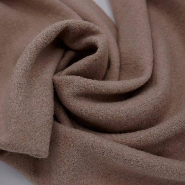 Merino Wool Coating Warm Sand
