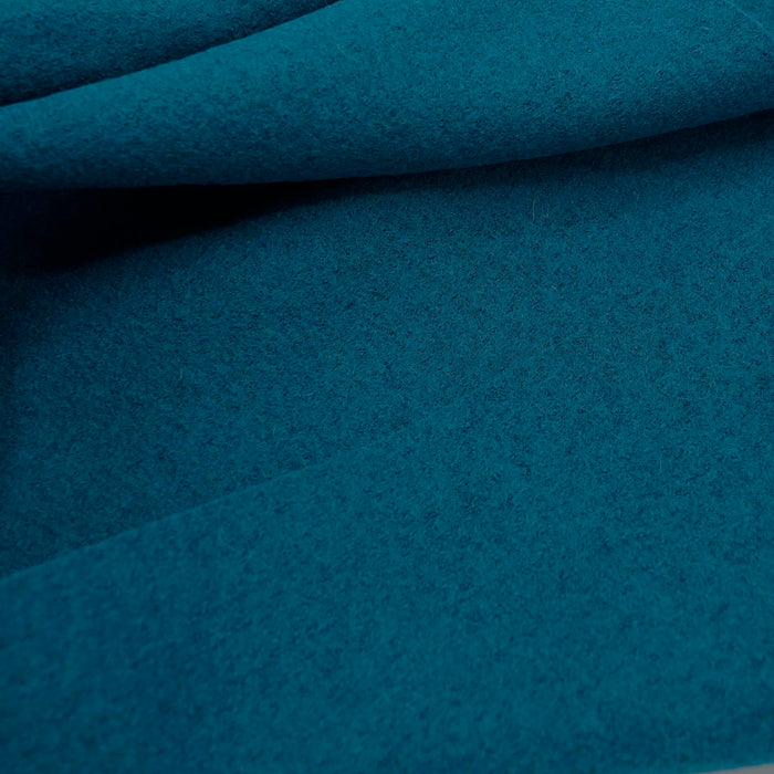 Boiled Wool Coating Teal