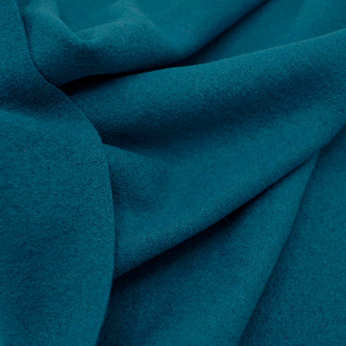 Boiled Wool Coating Teal