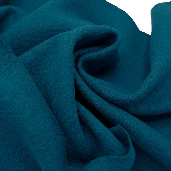 Boiled Wool Coating Teal