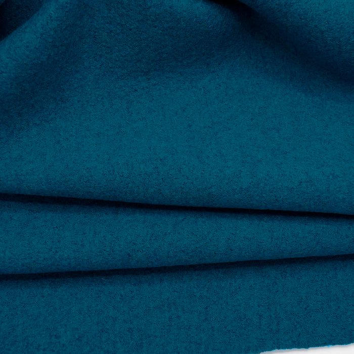 Boiled Wool Coating Teal