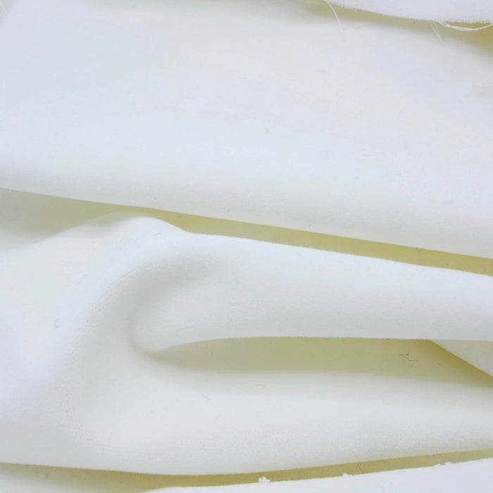 Arctic White Cotton Velveteen