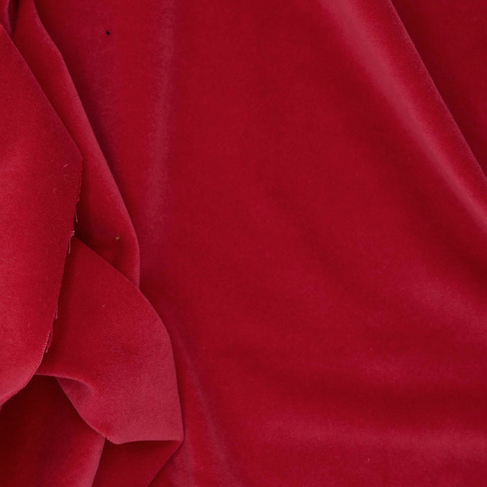 Santa Red Cotton Velveteen
