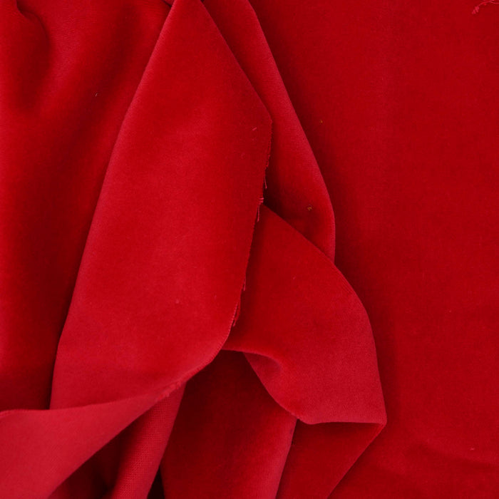 Santa Red Cotton Velveteen