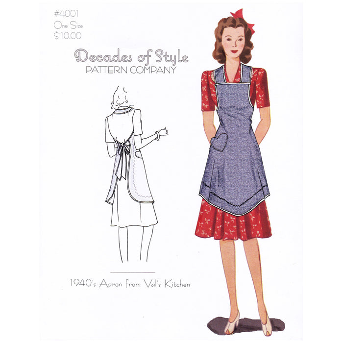 Apron from Val's Kitchen Vintage Style Sewing Pattern