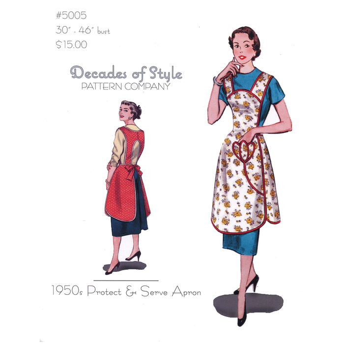 Protect and Serve Apron Vintage Style Sewing Pattern
