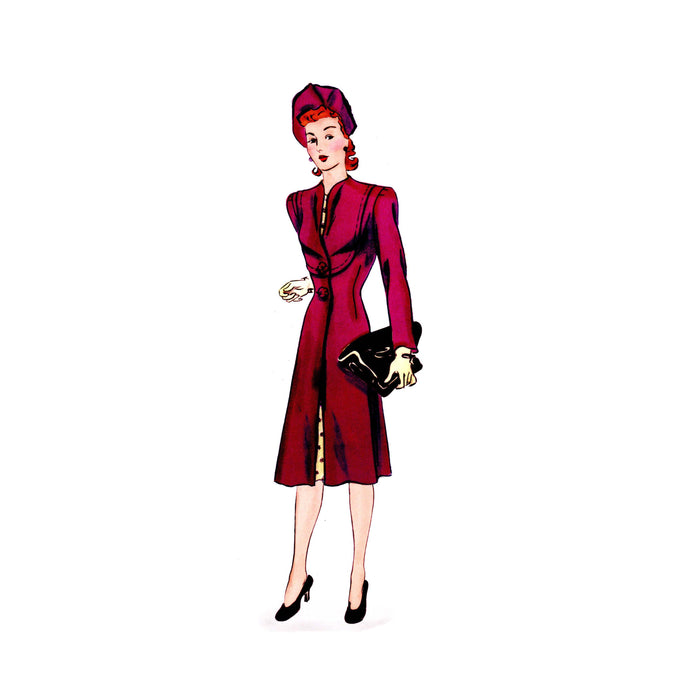 Claremont Coat Vintage Style Sewing Pattern