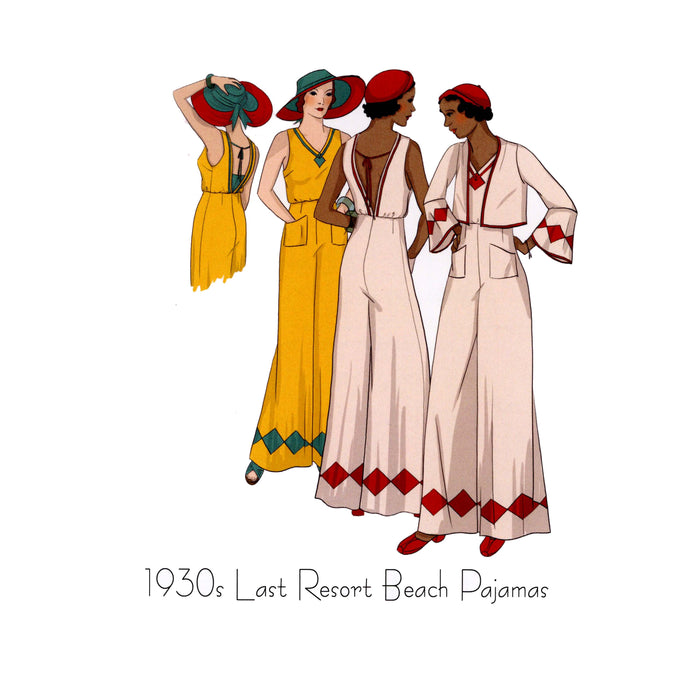 Last Resort Beach Pajamas Vintage Style Sewing Pattern