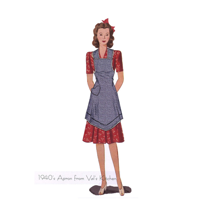 Apron from Val's Kitchen Vintage Style Sewing Pattern