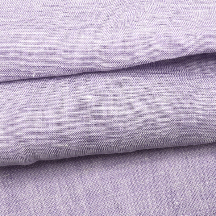 Yarn Dye Linen Lavender and White