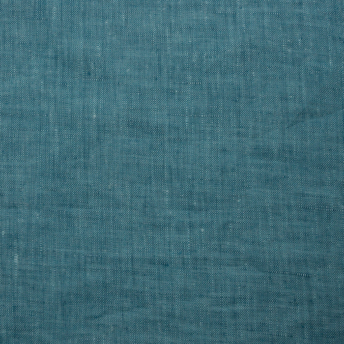 Yarn Dye Linen Turquoise and White