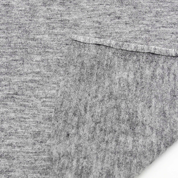 Wool Rayon Jersey Knit Fabric Heather Grey