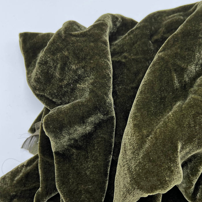 Silk Velvet Fabric Moss