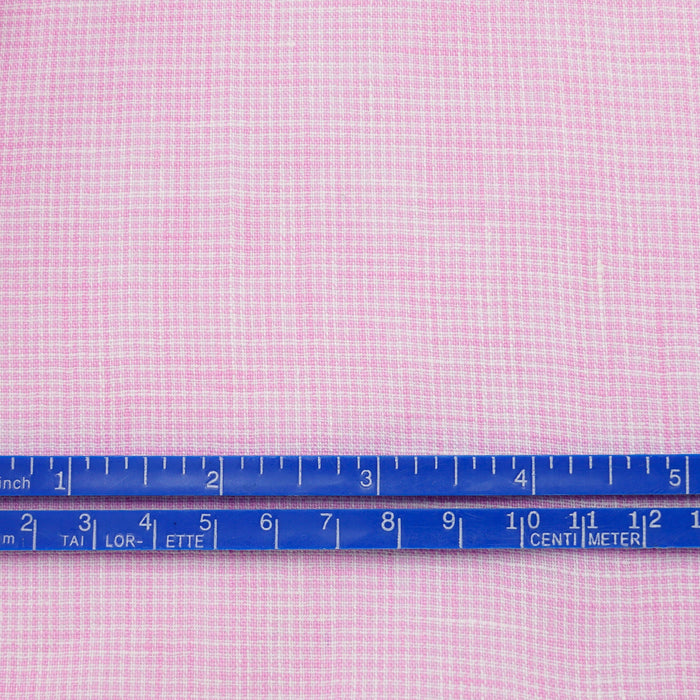 Gingham Yarn Dyed Linen Rose