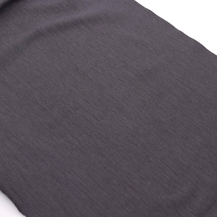 Wool Rayon Jersey Knit Fabric Charcoal