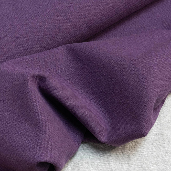 Lilac Linen Fabric, Lightweight Chambray, 58" Wide