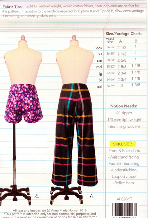 Sailor Pants Sewing Pattern Anna Maria Horner