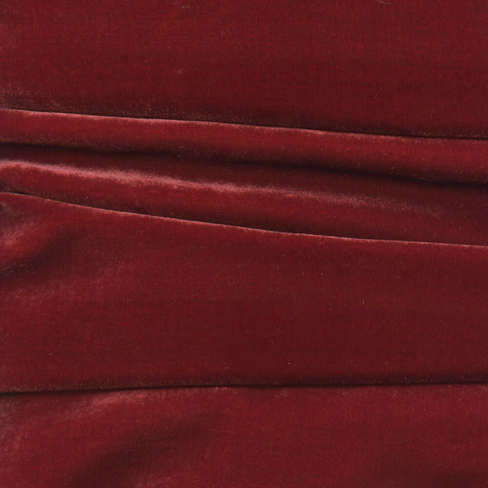 Silk Velvet Fabric - Pomegranate