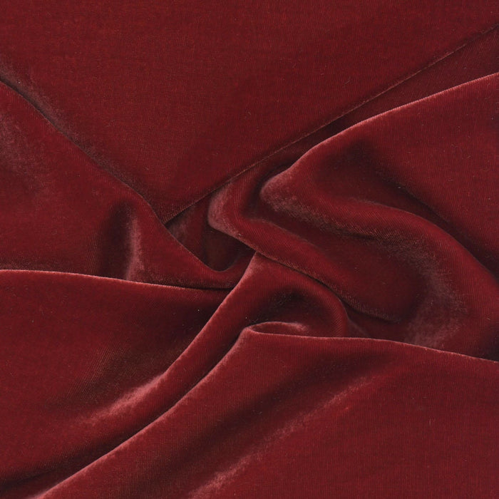 Silk Velvet Fabric - Pomegranate