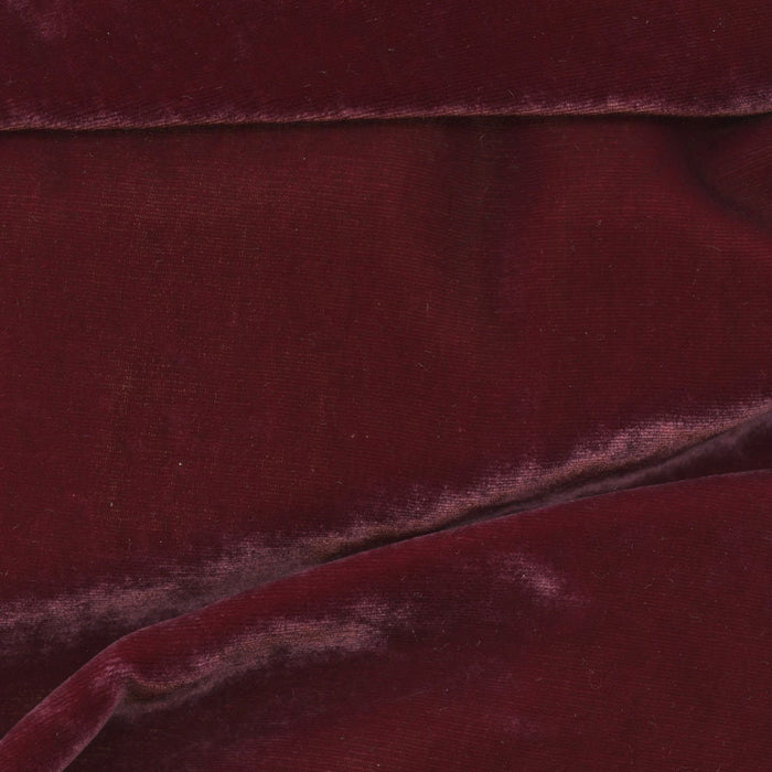 Wine Silk Velvet Fabric: Luxurious Silk Blend