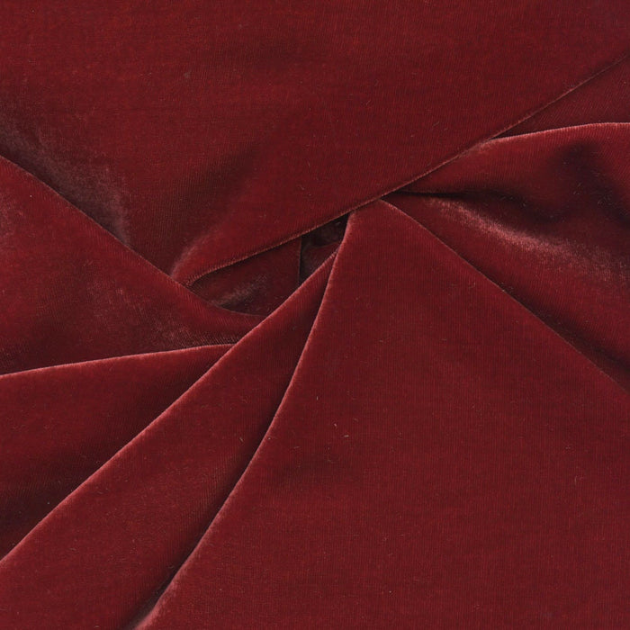 Silk Velvet Fabric - Pomegranate
