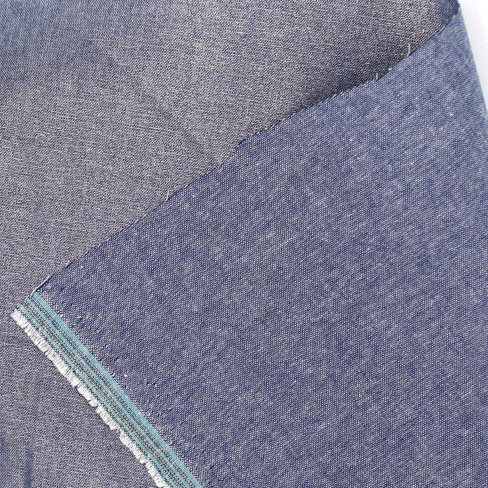 Metallic Denim Fabric: 100% Cotton Chambray