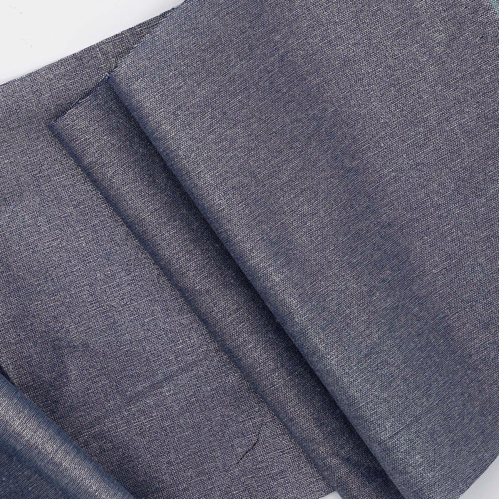 Metallic Denim Fabric: 100% Cotton Chambray