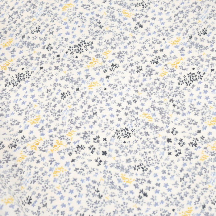 Soft Grey Floral Rayon Challis