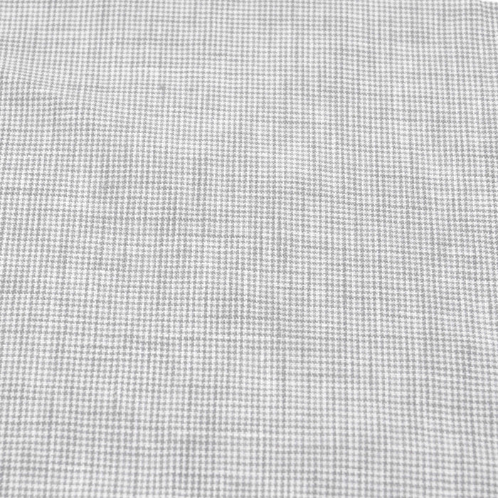 Micro Houndstooth Linen Grey