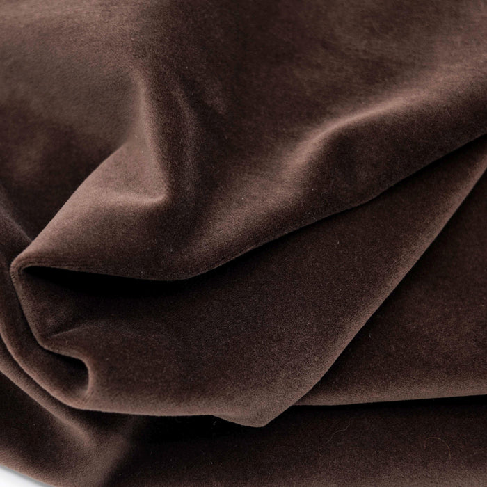 Italian Brown Cotton Velveteen