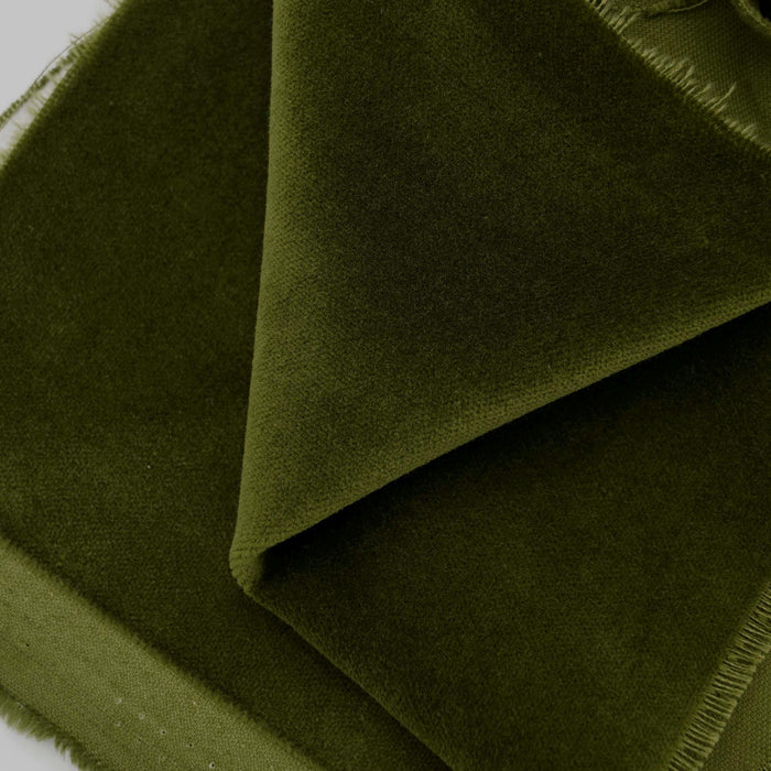 Moss Cotton Velveteen