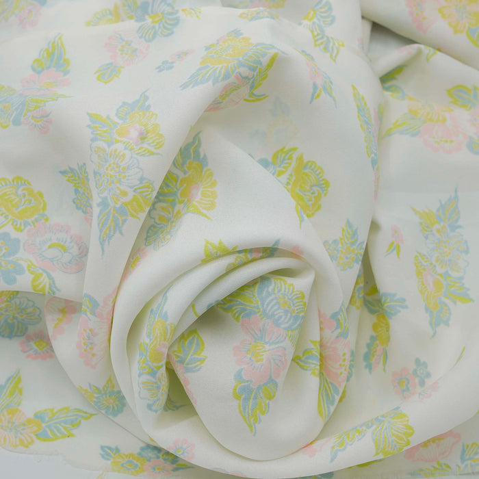 Vintage Soft Sheer Floral Yardage