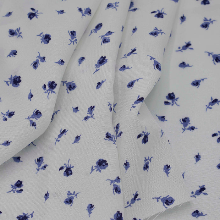 Blue Buds Rayon Challis