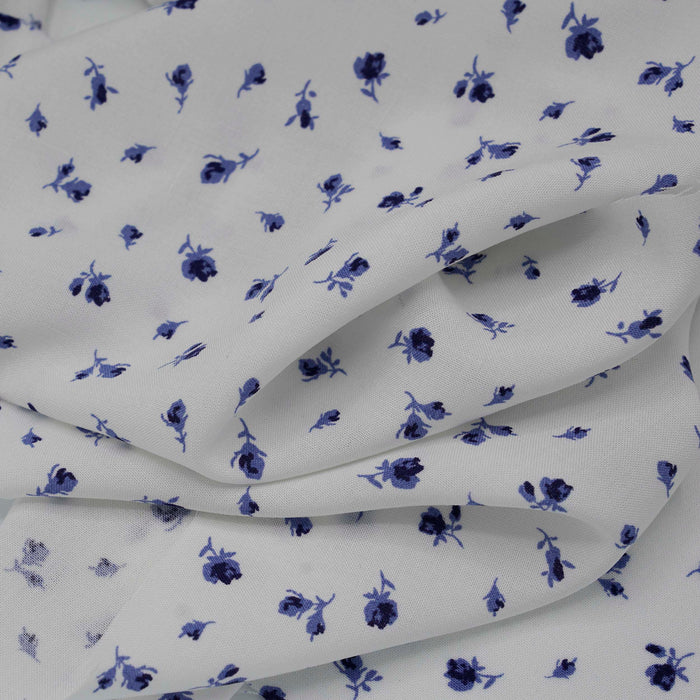 Blue Buds Rayon Challis