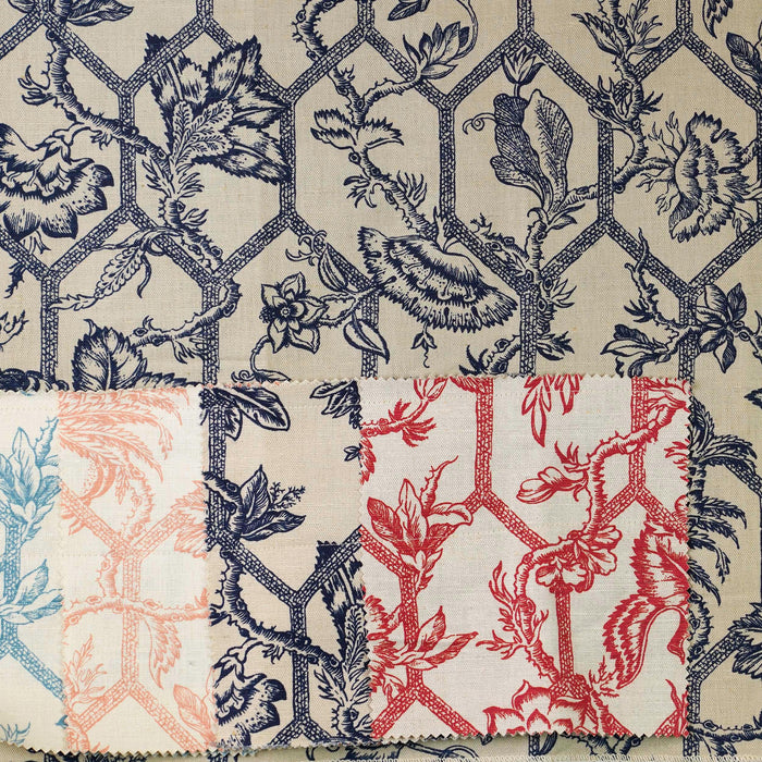 Vintage Linen Toile Canvas