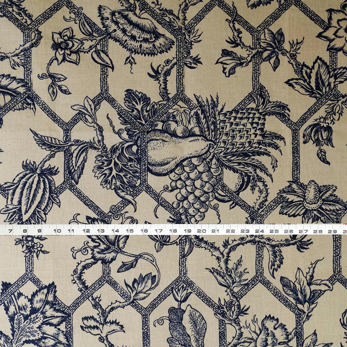 Vintage Linen Toile Canvas