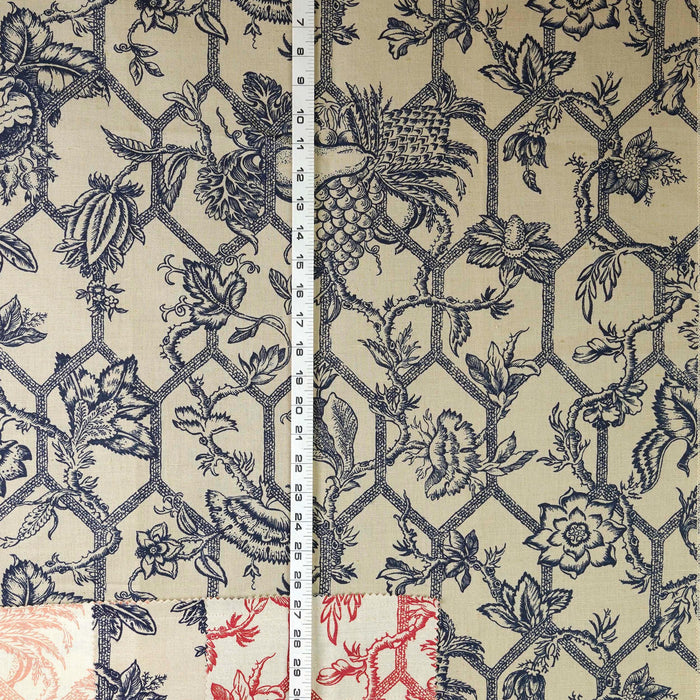 Vintage Linen Toile Canvas