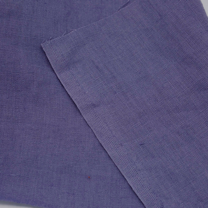 Crocus Purple Linen Fabric: Soft Mid-Weight