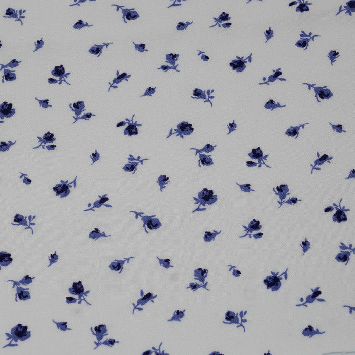 Blue Buds Rayon Challis