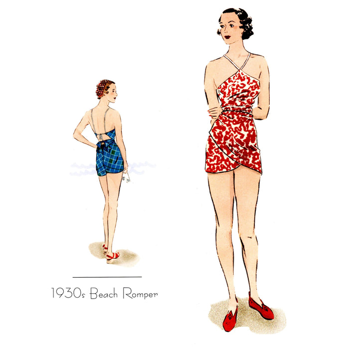 Beach Romper Vintage Style Sewing Pattern