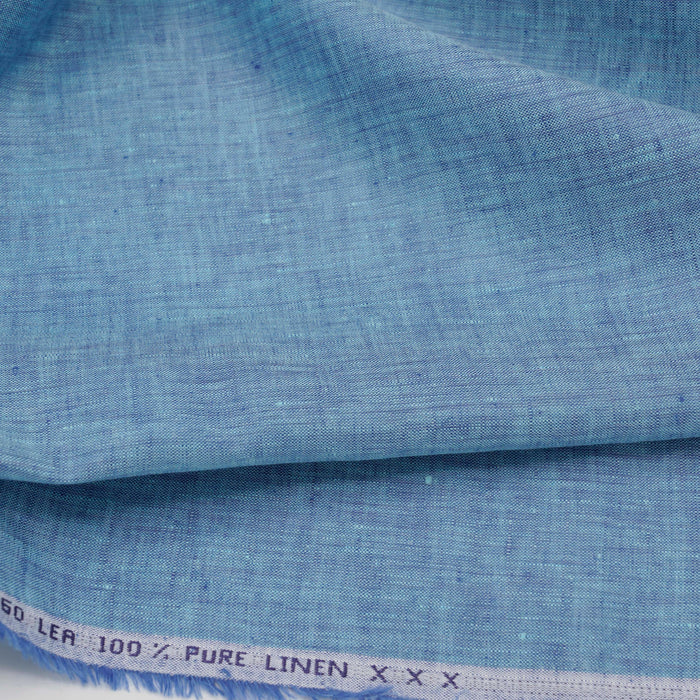 Yarn Dyed Linen Fabric Shades of Blue